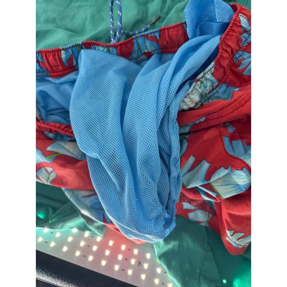 Tommy Bahama‎ Swim Trunks Mens Large Lot Teal Red Tropical Beach Bundle